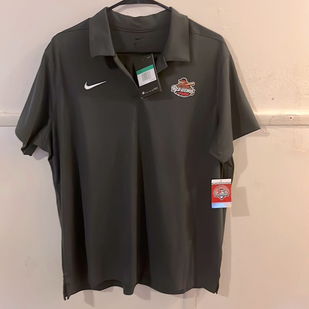 Nike/Rochester RedWings Women’s Polo Golf Shirt XL Gray